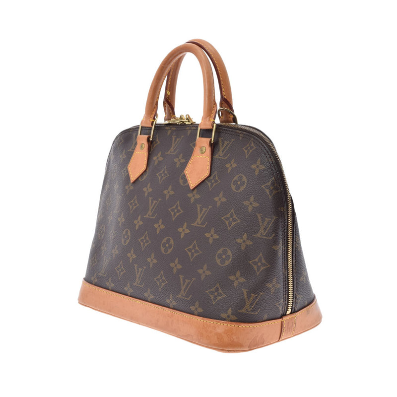 LOUIS VUITTON Louis Vuitton Monogram Alma Brown M53151 Ladies Monogram Canvas Handbag B Rank Used Ginzo