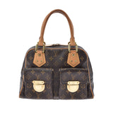 路易威顿路易斯·维顿（Louis Vuitton）曼哈顿（Manhattan）PM Brown M40026女士会标帆布手袋B等级二手Ginzo