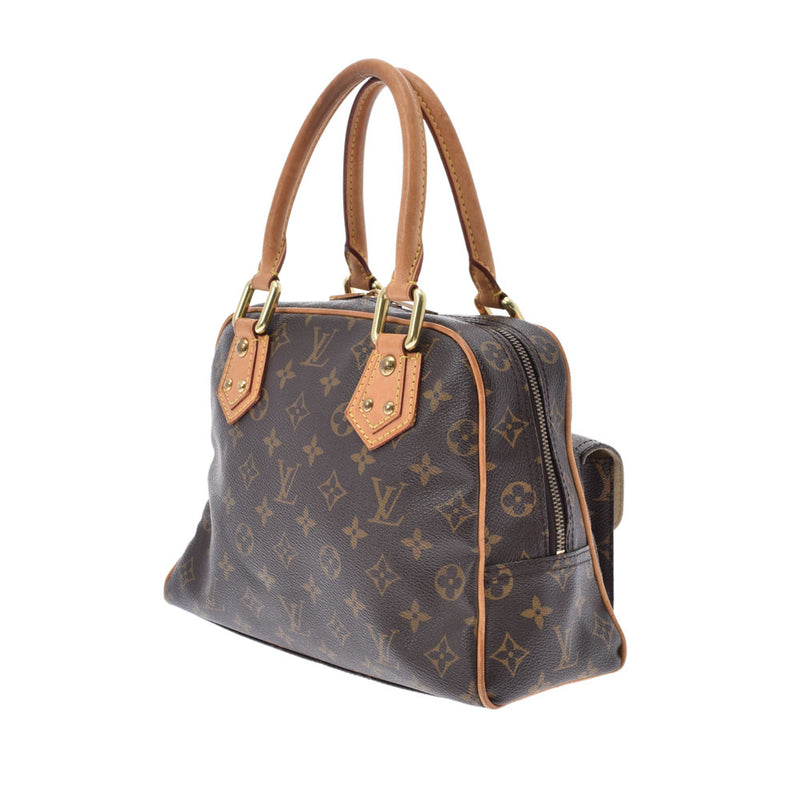 LOUIS VUITTON Louis Vuitton Monogram Manhattan PM Brown M40026 Ladies Monogram Canvas Handbag B Rank used Ginzo