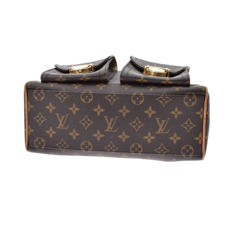 LOUIS VUITTON Louis Vuitton Monogram Manhattan PM Brown M40026 Ladies Monogram Canvas Handbag B Rank used Ginzo