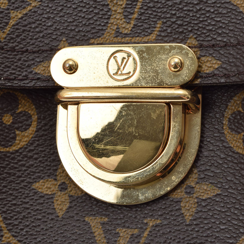 路易威顿路易斯·维顿（Louis Vuitton）曼哈顿（Manhattan）PM Brown M40026女士会标帆布手袋B等级二手Ginzo