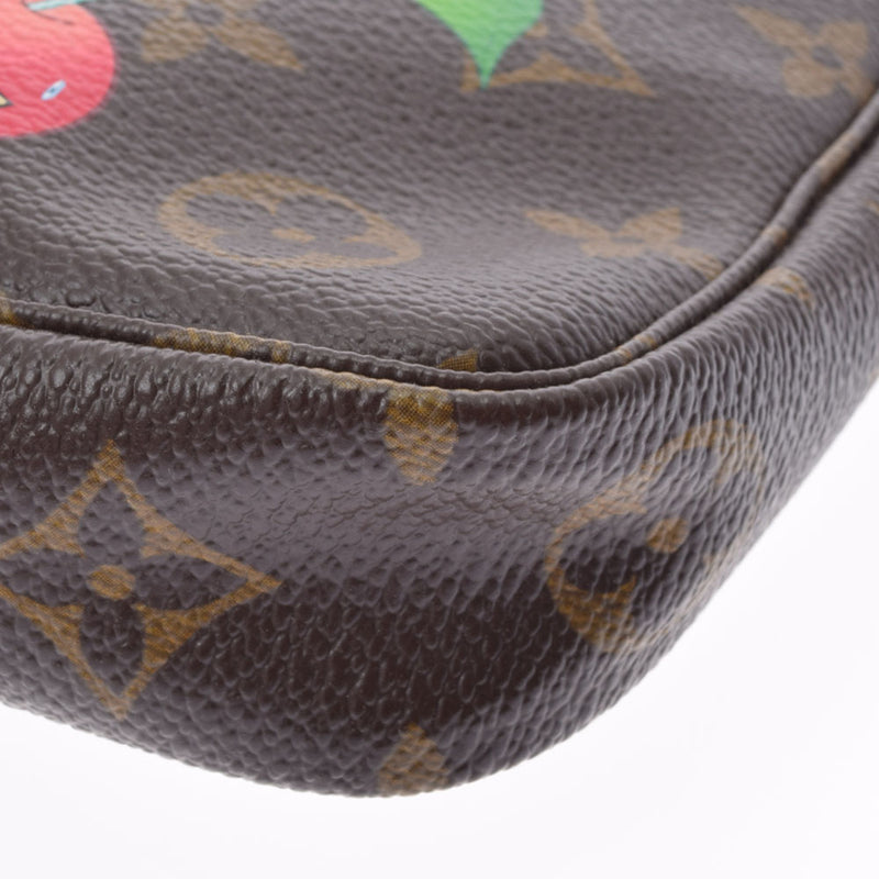 LOUIS VUITTON Louis Vuitton Monogram Cherry Brown M95008 Ladies Monogram Canvas Accessory Pouch A Rank Used Ginzo