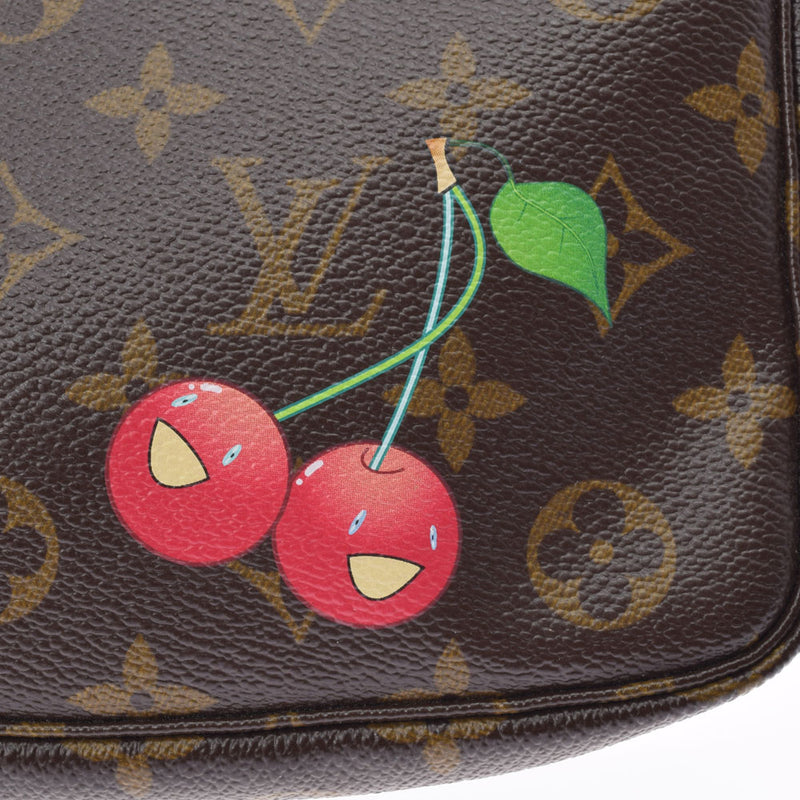 LOUIS VUITTON Louis Vuitton Monogram Cherry Brown M95008 Ladies Monogram Canvas Accessory Pouch A Rank Used Ginzo