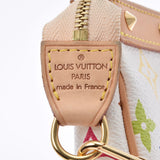 LOUIS VUITTON ルイヴィトン マルチカラー ポシェット アクセソワール 白 M92649 レディース モノグラムマルチカラー アクセサリーポーチ ABランク 中古 銀蔵