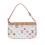 LOUIS VUITTON Louis Vuitton Multicolor Pochette AccessWall White M92649 Ladies Monogram Multicolor Accessories Pouch AB Rank Used Ginzo