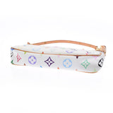 LOUIS VUITTON Louis Vuitton Multicolor Pochette AccessWall White M92649 Ladies Monogram Multicolor Accessories Pouch AB Rank Used Ginzo