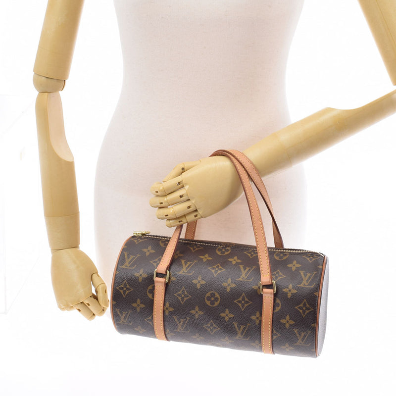 LOUIS VUITTON Louis Vuitton Monogram Papillon PM Brown M51386 Ladies Monogram Canvas Handbag AB Rank Used Ginzo