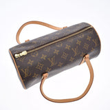 LOUIS VUITTON Louis Vuitton Monogram Papillon PM Brown M51386 Ladies Monogram Canvas Handbag AB Rank Used Ginzo