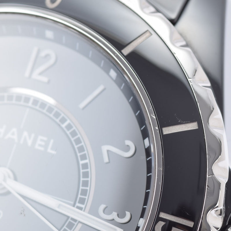 CHANEL シャネル J12 38mm H0685 メンズ 黒セラミック/SS 腕時計 自動巻き 黒文字盤 Aランク 中古 銀蔵