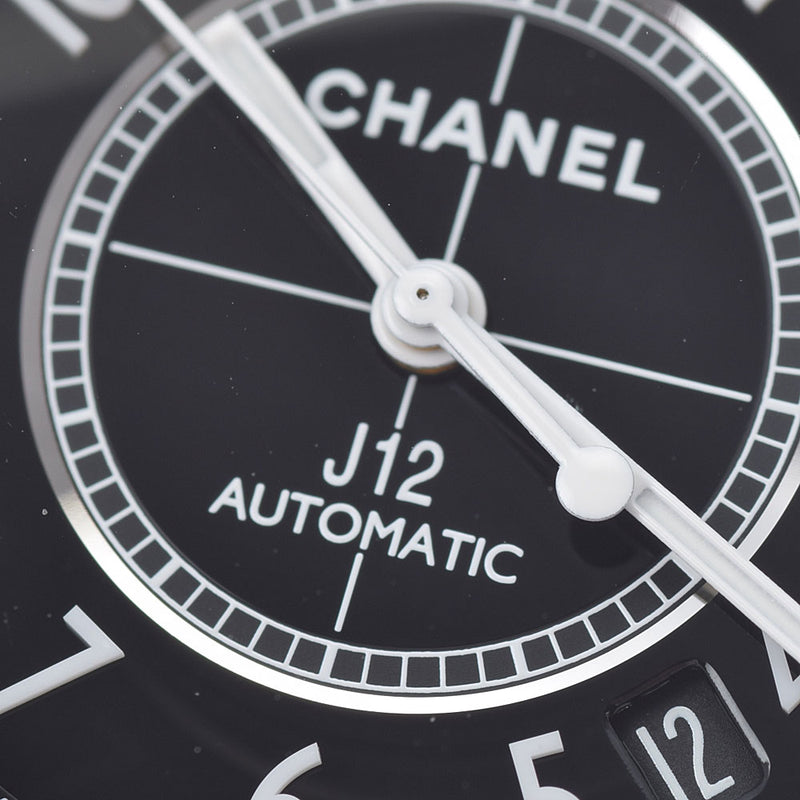 CHANEL シャネル J12 38mm H0685 メンズ 黒セラミック/SS 腕時計 自動巻き 黒文字盤 Aランク 中古 銀蔵