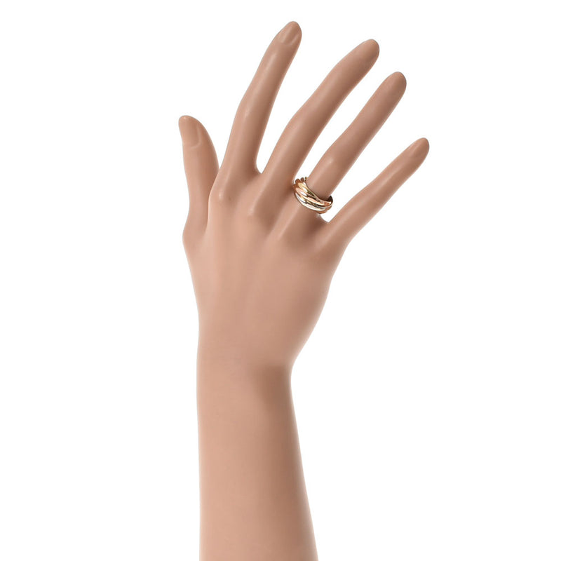 Cartier Cartier Trinity 5 Ring＃48女士K18YG/wg/pg戒指/戒指