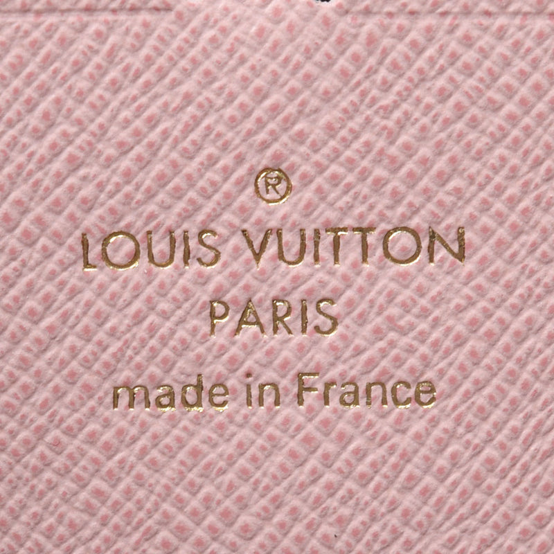 路易威顿路易·维顿（Louis Vuitton）路易·威登（Louis Vuitton）会标Portofoyille Clemance Rose Ballerine M61298女士会标帆布帆布长钱包新丹努士