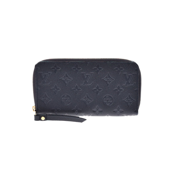 LOUIS VUITTON Louis Vuitton Portofoille Screton Noir M93435 Unisex Leather Long Wallet B Used Ginzo