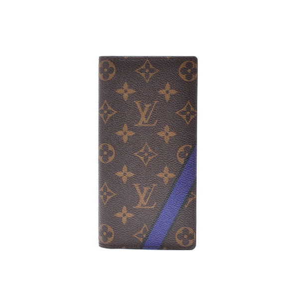 路易·威登（Louis Vuitton）路易斯·威登（Louis Vuitton）会标Portofoyille Brazine LV Heritage Brown M66540男士会标帆布钱包，一个二手Ginzo