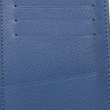 LOUIS VUITTON Louis Vuitton Epi Portfeuy Braze Blue Oxford M62973 Men's Epireather Long Wallet A Rank Used Ginzo