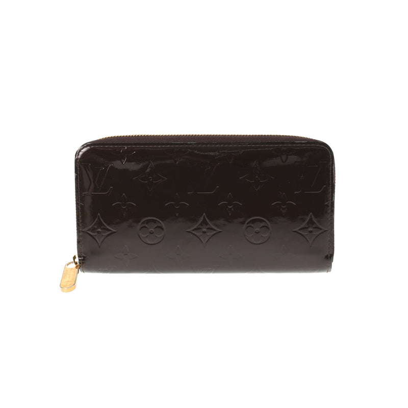 LOUIS VUITTON Louis Vuitton Verni Zippy Wallet Amalant M90416 Unisex Monogram Verni Long Wallet B Rank Used Ginzo