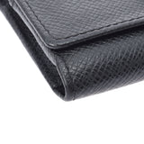 LOUIS VUITTON Louis Vuitton Taiga Port Moneco Moneco Gay Compact Wallet Aldoise (Black) M32562 Men's Leather Bi -Fold Wallet B Rank Used Ginzo