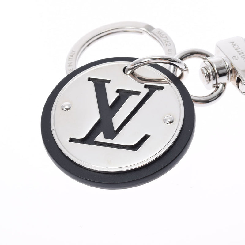 LOUIS VUITTON Louis Vuitton Portcre Lv Circle Black Silver Holder A Rank Used Ginzo
