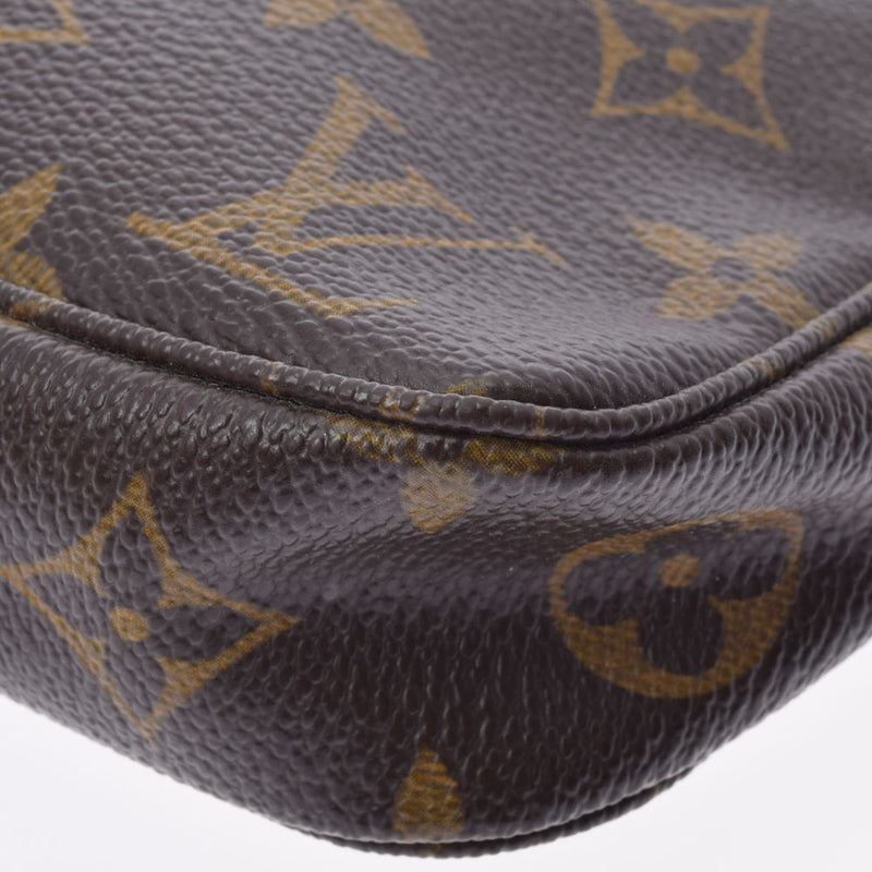 LOUIS VUITTON Louis Vuitton Monogram Pochette Accessory Brown M51980 Ladies Monogram Canvas Accessory Pouch AB Rank Used Ginzo