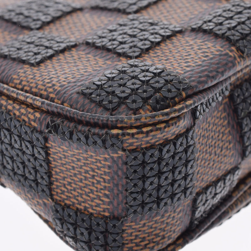 路易威顿路易·维顿（Louis Vuitton）路易威登（Louis Vuitton）damier pieet迷你棕色n63176女士damier cambus span呼叫辅助袋ab ab rank used hud ginzo