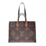 LOUIS VUITTON ルイヴィトン モノグラム ジャイアントオンザゴー GM ブラウン M44576 ユニセックス モノグラムキャンバス 2WAYバッグ ABランク 中古 銀蔵