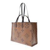 LOUIS VUITTON Louis Vuitton Monogram Giant on the Go GM Brown M44576 Unisex Monogram Canvas 2WAY Bag AB Rank Used Ginzo