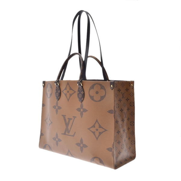 路易威登（Louis Vuitton）路易威登（Louis Vuitton）会标巨头（Go GM Brown M44576）女用式字母帆布2way Bag Ab rank rank二手ginzo