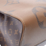 LOUIS VUITTON Louis Vuitton Monogram Giant on the Go GM Brown M44576 Unisex Monogram Canvas 2WAY Bag AB Rank Used Ginzo