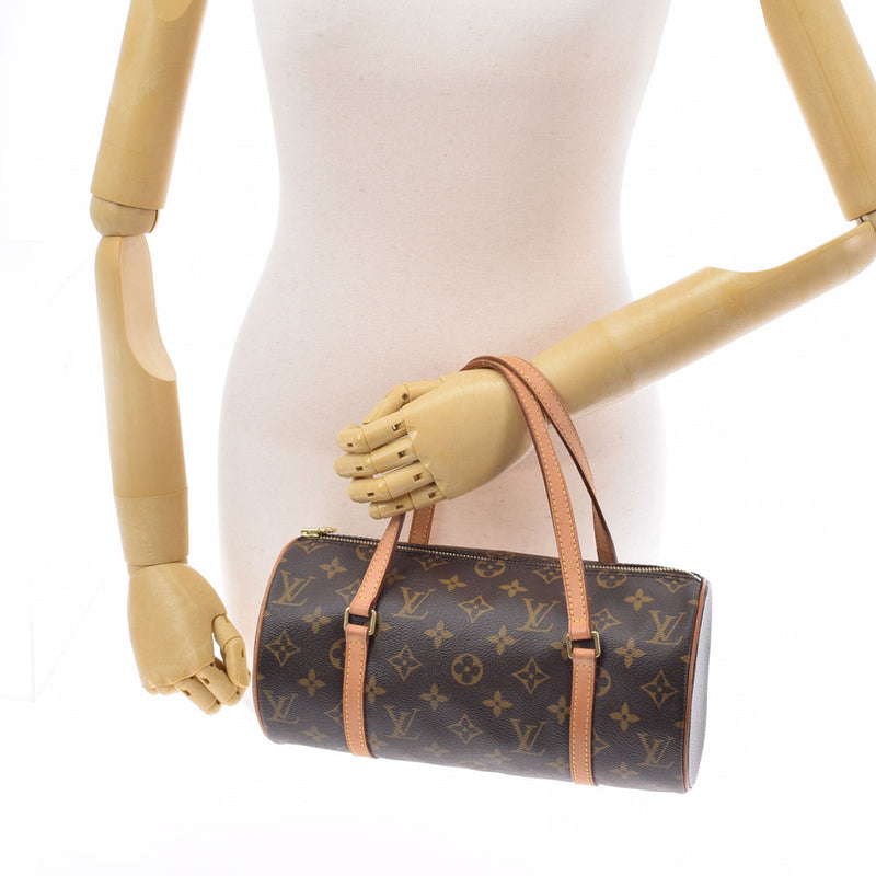 LOUIS VUITTON Louis Vuitton Monogram Papillon PM Brown M51386 Ladies Monogram Canvas Handbag AB Rank Used Ginzo