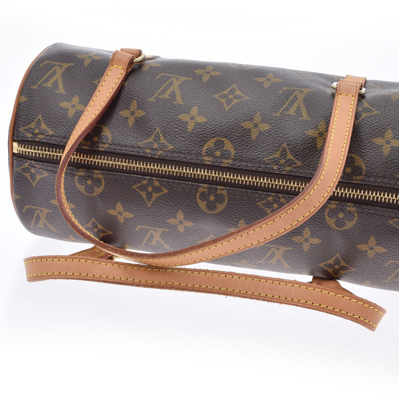 LOUIS VUITTON Louis Vuitton Monogram Papillon PM Brown M51386 Ladies Monogram Canvas Handbag AB Rank Used Ginzo