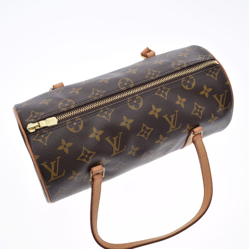 LOUIS VUITTON Louis Vuitton Monogram Papillon PM Brown M51386 Ladies Monogram Canvas Handbag AB Rank Used Ginzo