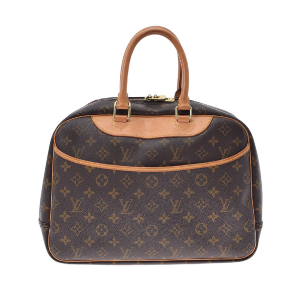 LOUIS VUITTON ルイヴィトン モノグラム ドーヴィル ブラウン M47270 ユニセックス モノグラムキャンバス ハンドバッグ Bランク 中古 銀蔵