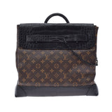 路易威顿路易·维顿（Louis Vuitton），路易威登（Louis Vuitton）会标奇异的蒸锅PM 2WAY BROWN/BLACK N96215男士鳄鱼手提包A级使用Ginzo