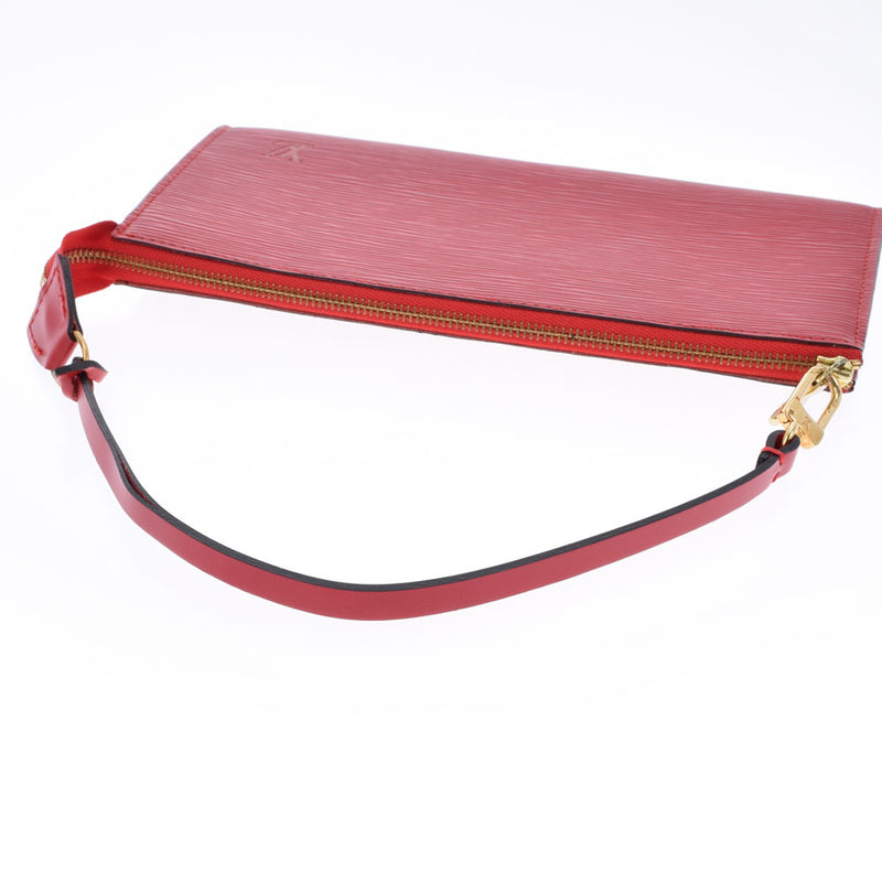 LOUIS VUITTON Louis Vuitton Epi Red M52947 Ladies Epi Leather Accessories Pouch AB Rank Used Ginzo