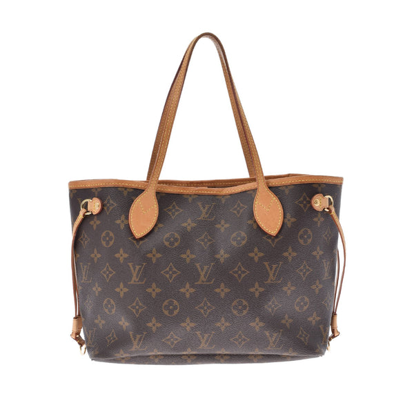 LOUIS VUITTON Louis Vuitton Monogram Never Full PM Brown M40155 Ladies Monogram Canvas Handbag B Rank used Ginzo