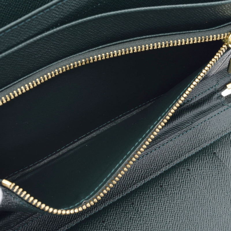 LOUIS VUITTON Louis Vuitton Taiga Travel Case Episea (Deep Green) M30654 Men's Leather Long Wallet B Rank Used Ginzo
