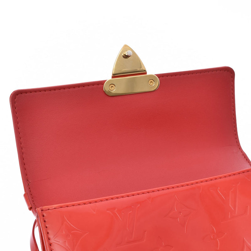 LOUIS VUITTON Louis Vuitton Verni Spring Street 2WAY Red M91135 Ladies Verni Handbag AB Rank Used Ginzo