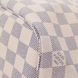 LOUIS VUITTON Louis Vuitton Damier Azur Never Frle PM White N41362 Ladies Handbag AB Rank Used Ginzo