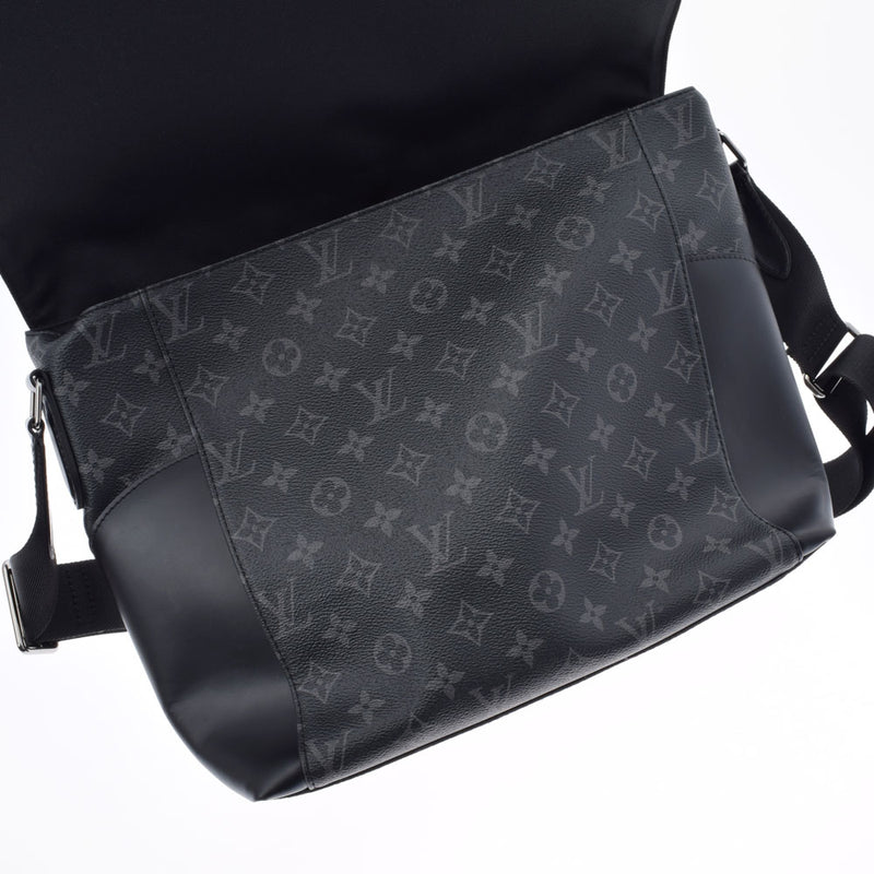 LOUIS VUITTON ルイヴィトン モノグラム エクリプス メッセンジャー エクスプローラー 黒 M40539 メンズ レザー ショルダーバッグ Aランク 中古 銀蔵