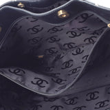 香奈儿香奈儿野生针迹黑色金架女士小腿手提包B等级用ginzo