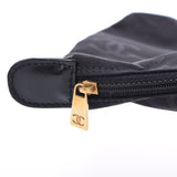 香奈儿香奈儿野生针迹黑色金架女士小腿手提包B等级用ginzo