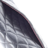 香奈儿Chanel Matrasse链肩25厘米黑色金支架女士垫子鱼子酱皮肤肩袋用ginzo