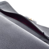 香奈儿Chanel Matrasse链肩25厘米黑色金支架女士垫子鱼子酱皮肤肩袋用ginzo