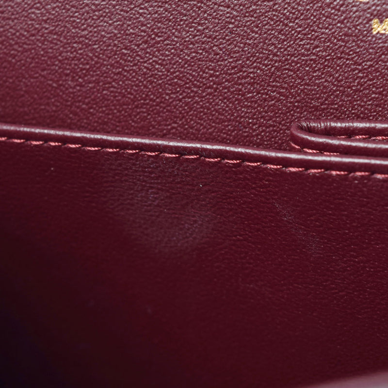 香奈儿Chanel Matrasse链肩25厘米黑色金支架女士垫子鱼子酱皮肤肩袋用ginzo