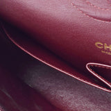 香奈儿Chanel Matrasse链肩25厘米黑色金支架女士垫子鱼子酱皮肤肩袋用ginzo