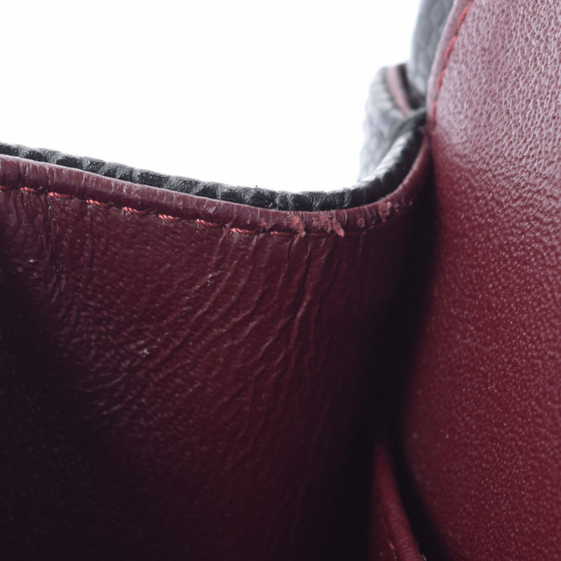 香奈儿Chanel Matrasse链肩25厘米黑色金支架女士垫子鱼子酱皮肤肩袋用ginzo