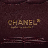 香奈儿Chanel Matrasse链肩25厘米黑色金支架女士垫子鱼子酱皮肤肩袋用ginzo