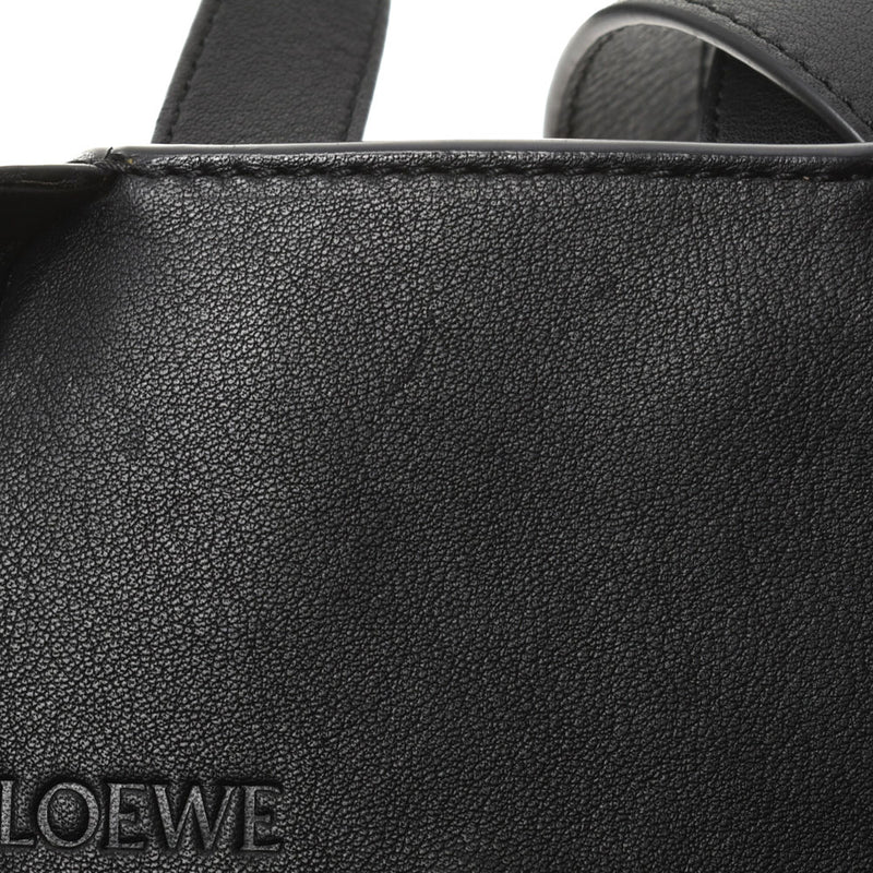 LOEWE ロエベ ハンモック パイソン×カーフ  黒 レディース  パイソン×カーフ  2WAYバッグ Aランク 中古 銀蔵