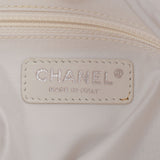 CHANEL シャネル パリビアリッツ トート PM ゴールド シルバー金具 レディース キャンバス レザー トートバッグ ABランク 中古 銀蔵