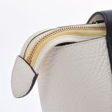 Celine Celine Belt Bag 2way Black/White Ladies Calf Handbag AB Rank Used Ginzo